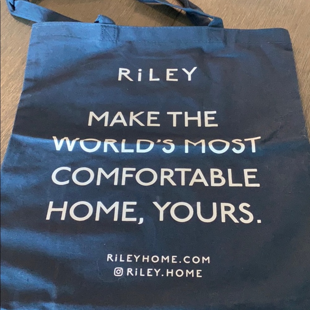 NWOT Riley Home Blue Tote Bag